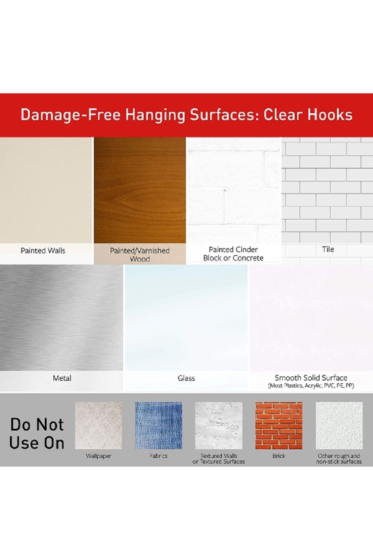 3M-Clear Hooks - Set of 2 7
