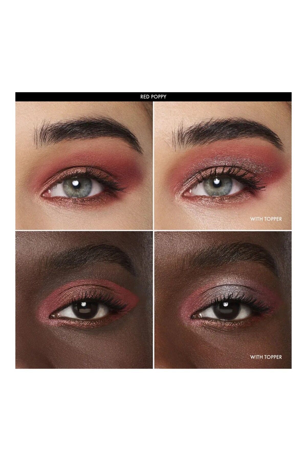 SEPHORA COLLECTION-Eyeshadow - Strange Red Poppy - 4X1.26 mm and 1X1.33 mm Size 3