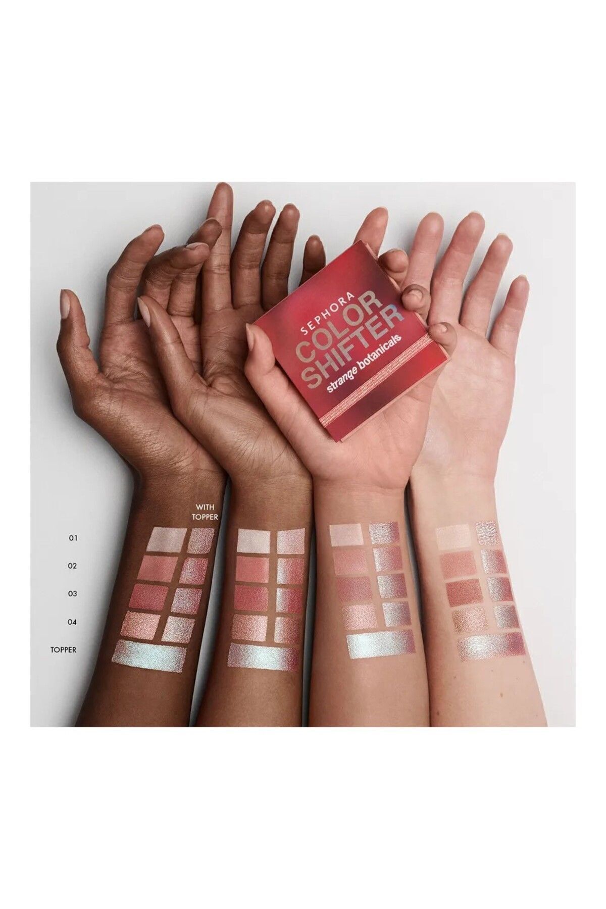 SEPHORA COLLECTION-Eyeshadow - Strange Red Poppy - 4X1.26 mm and 1X1.33 mm Size 4