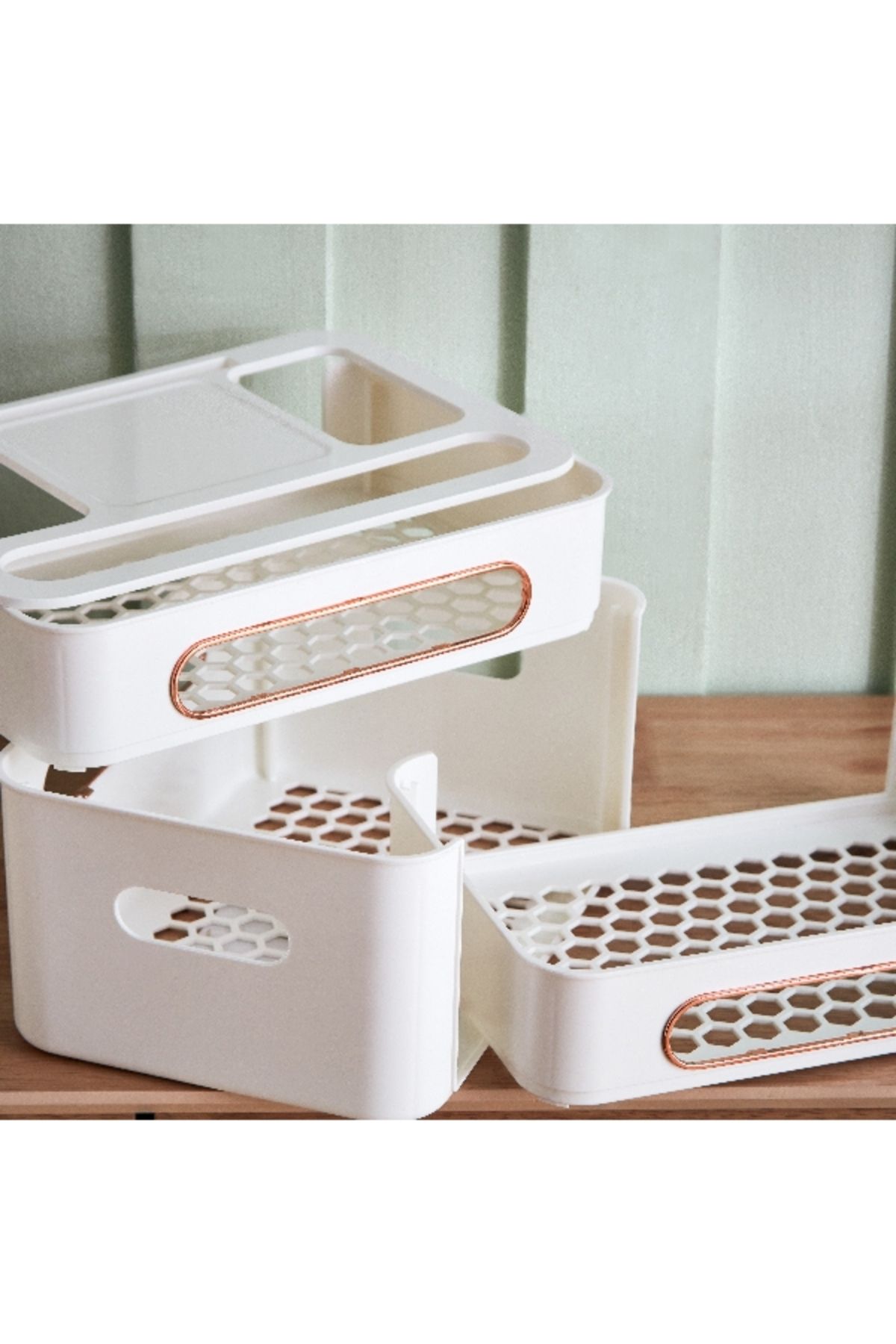 Home Box-Generic 3-Layer Wireless Router Storage Box 4