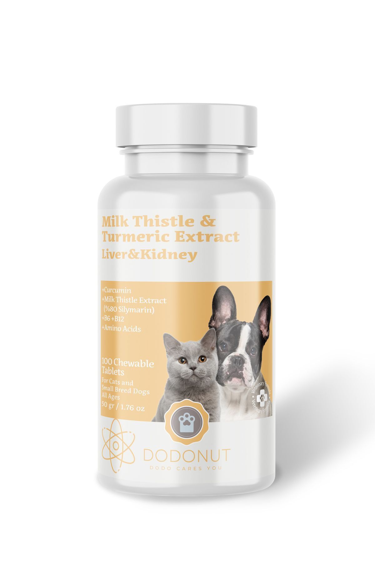Liver&kidney Kedi&köpek Bağışıklık Sistemi, Karaciğer&böbrek Destekleyici Vit, 100 Tablet
