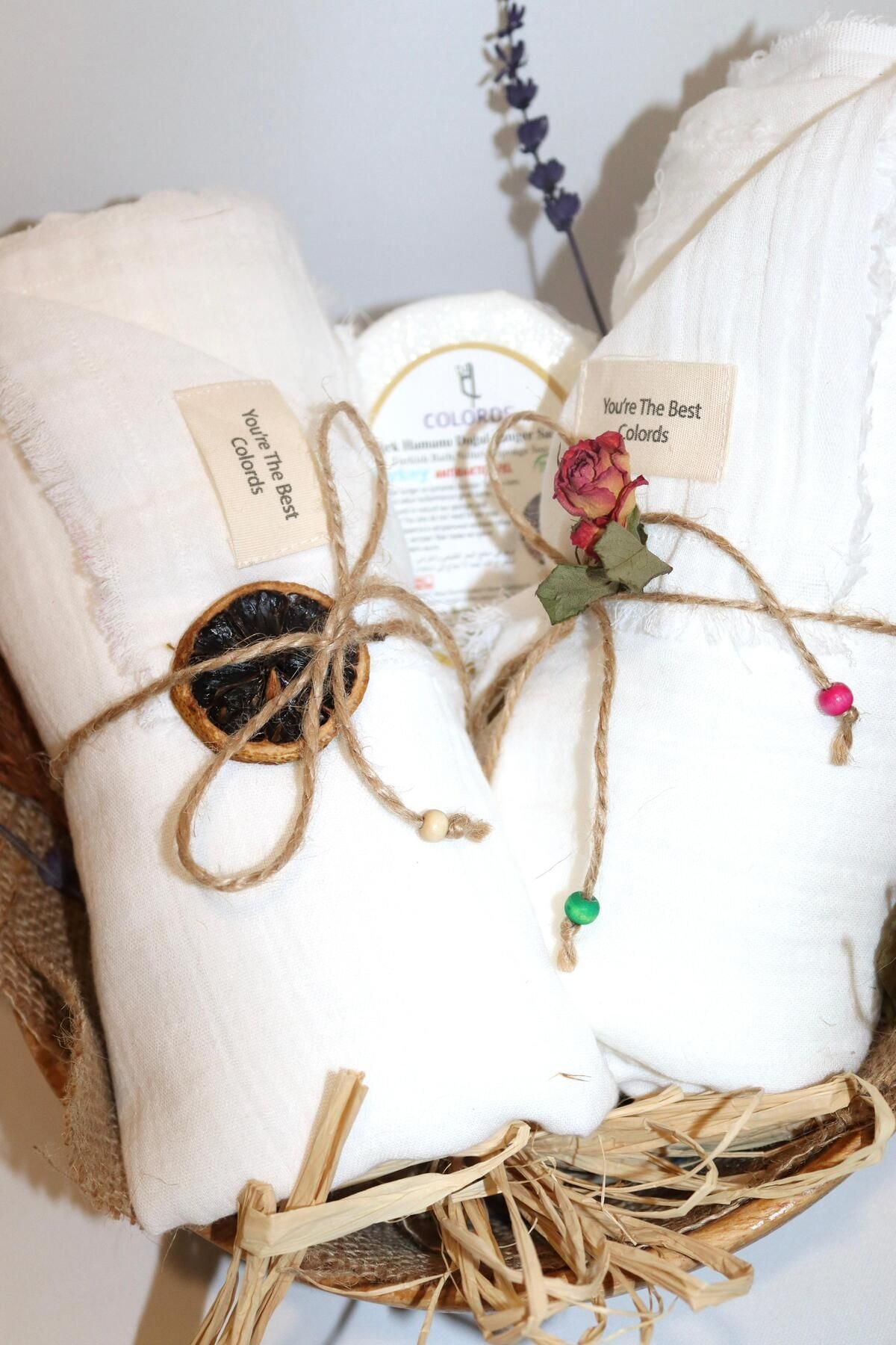 COLORDS Çift Kat Müslin Naturel Peştemal