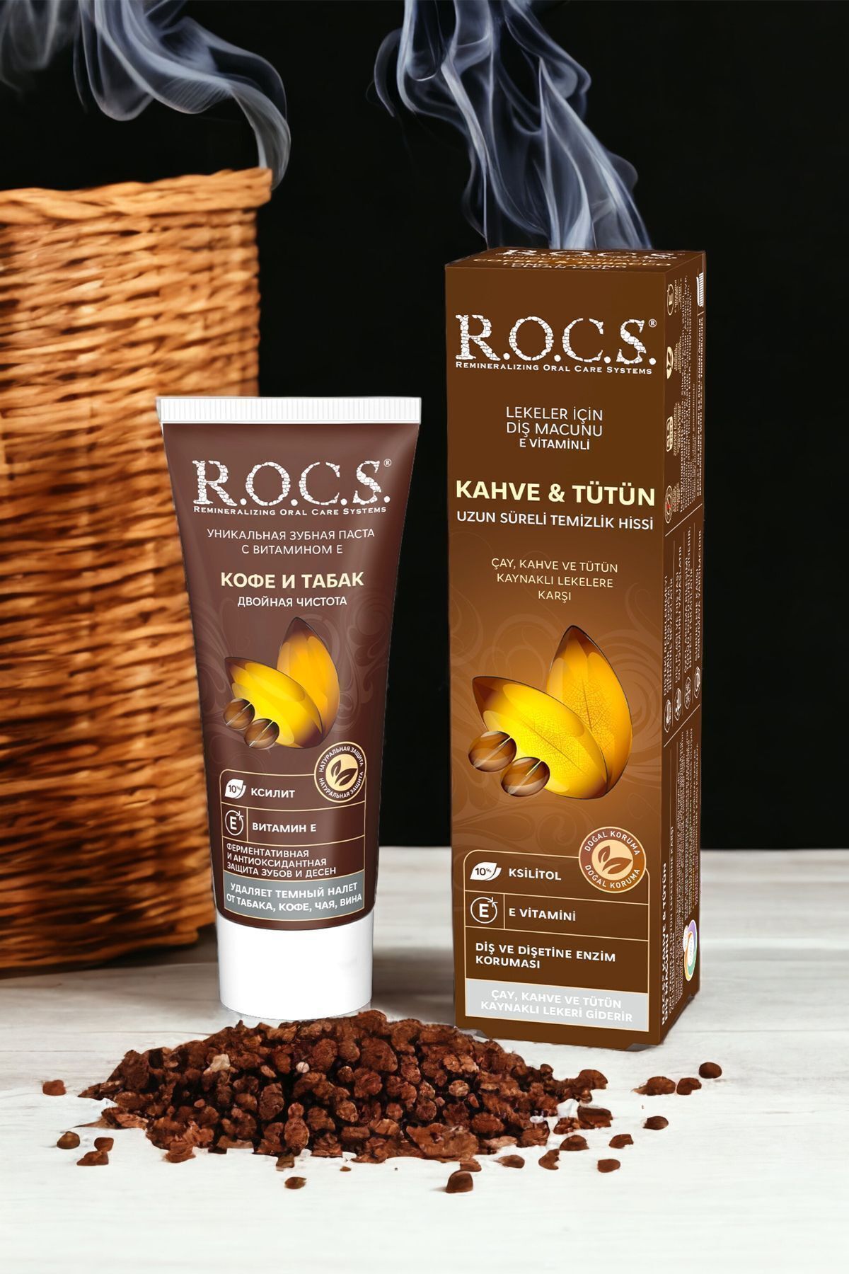 R.O.C.S.-Coffee Tobacco Toothpaste Against Stains 60 ml 4