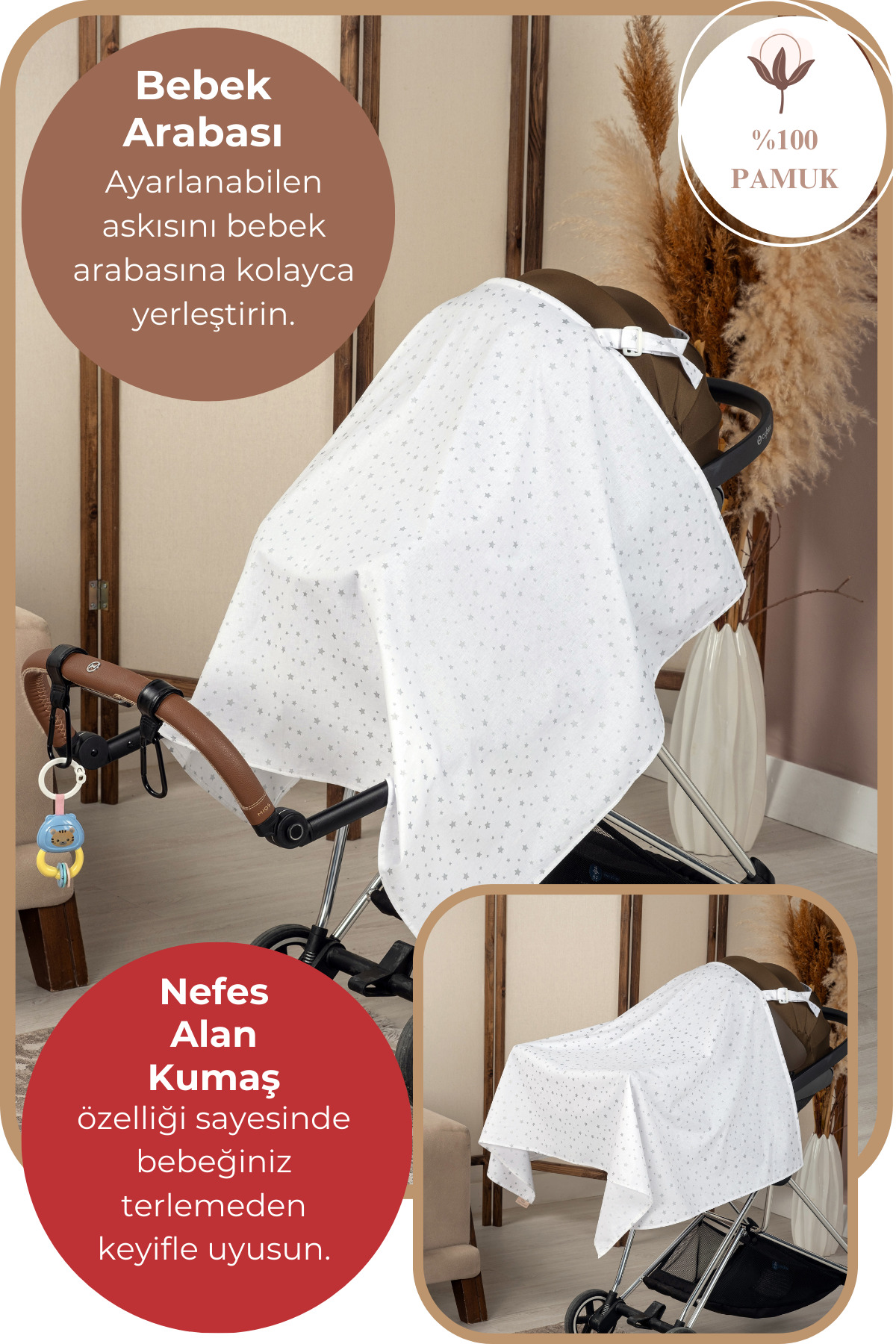 Zeynebeli Emzirme Örtüsü ve Emzirme Yastığı,2'li Avantajlı Paket,Emzirme Önlüğü ve Yastığı fotoğrafı 6 (önizleme)