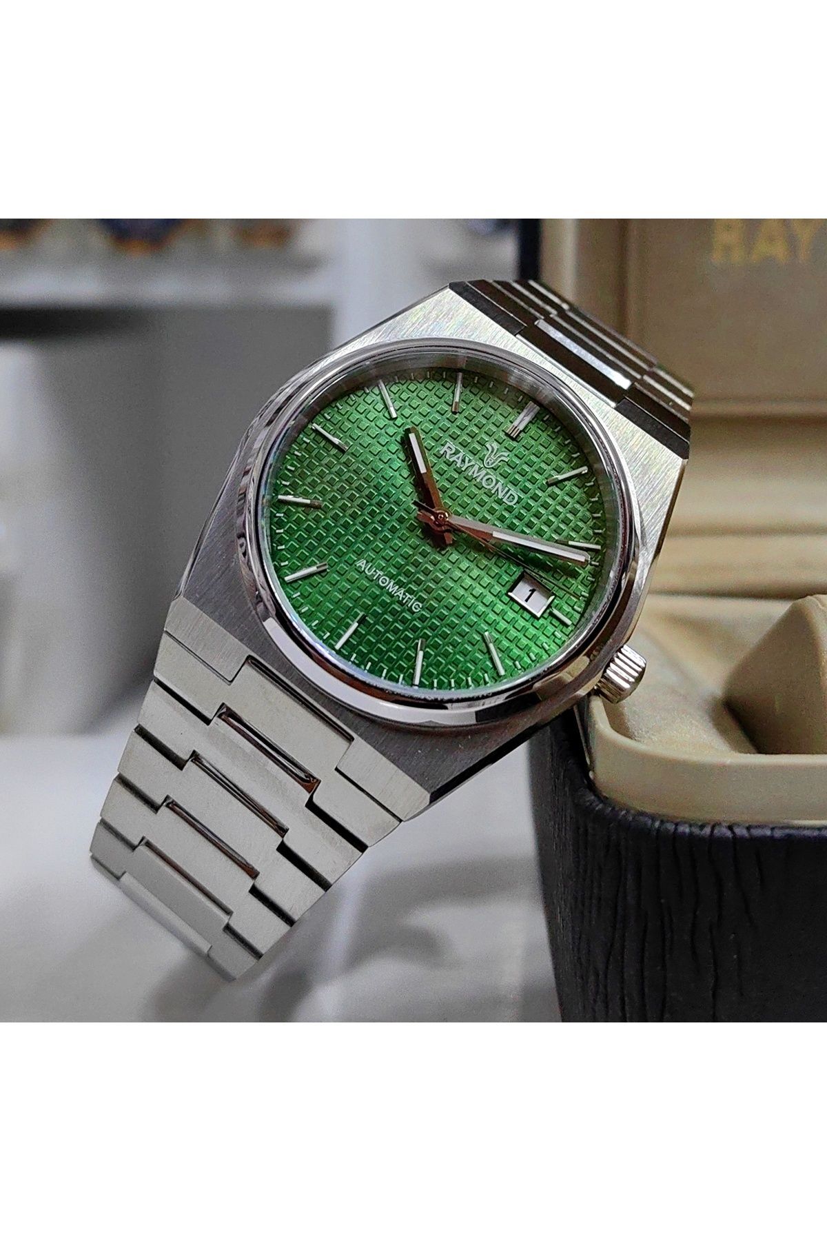 Raymond Yeşil Kadran Japon Otomatik Erkek Kol Saati - Fiyatı