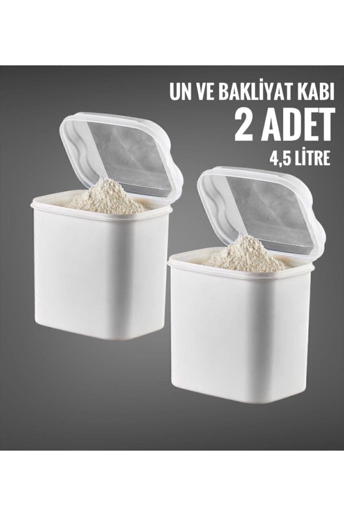 2 Li Flour and Legumes Container 4.5 Liters White (FAIRY TALE STORAGE CONTAINER WHITE)