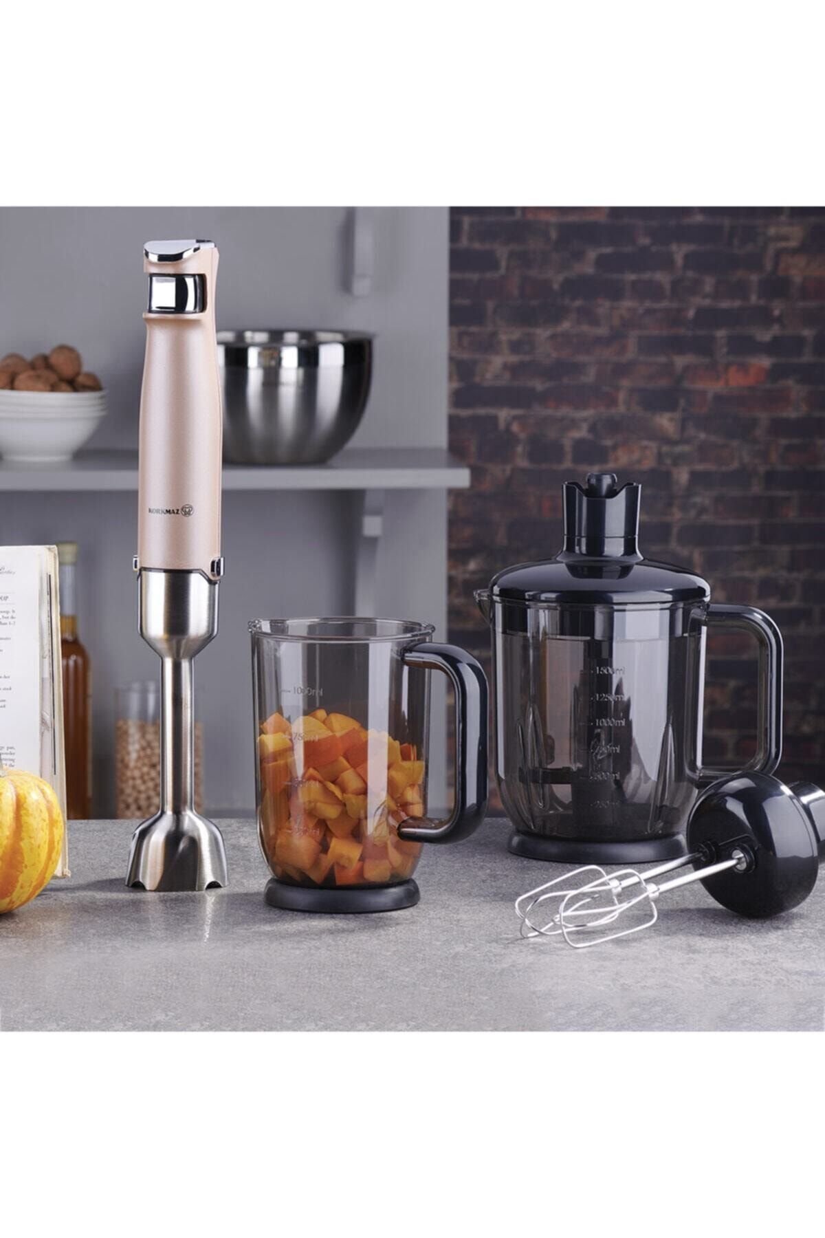 KORKMAZ A449-01 Performix Mega Blender Set Rosa Gold - Fiyatı