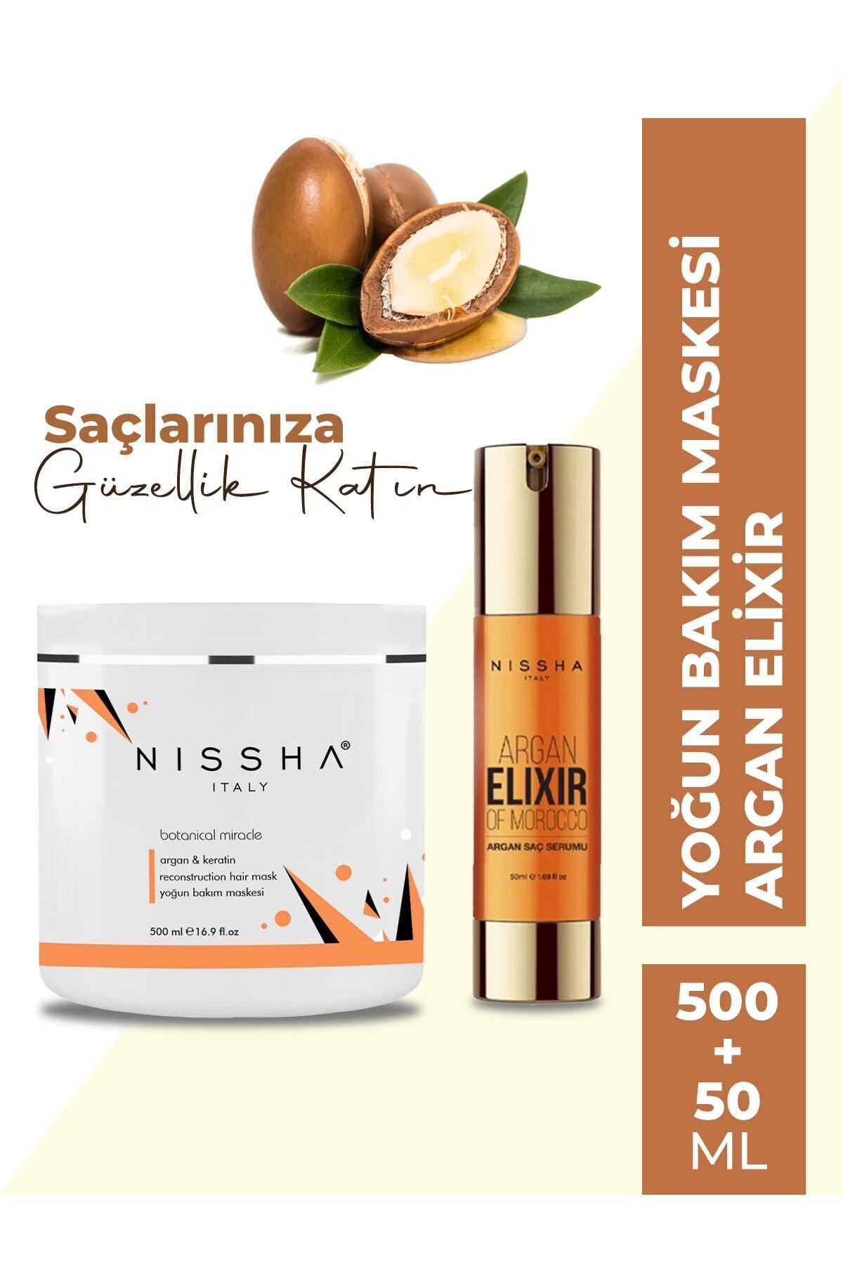 Nissha Yoğun Bakım Maskesi Ve Argan Elıxır Mucizesi — NİSSHA34