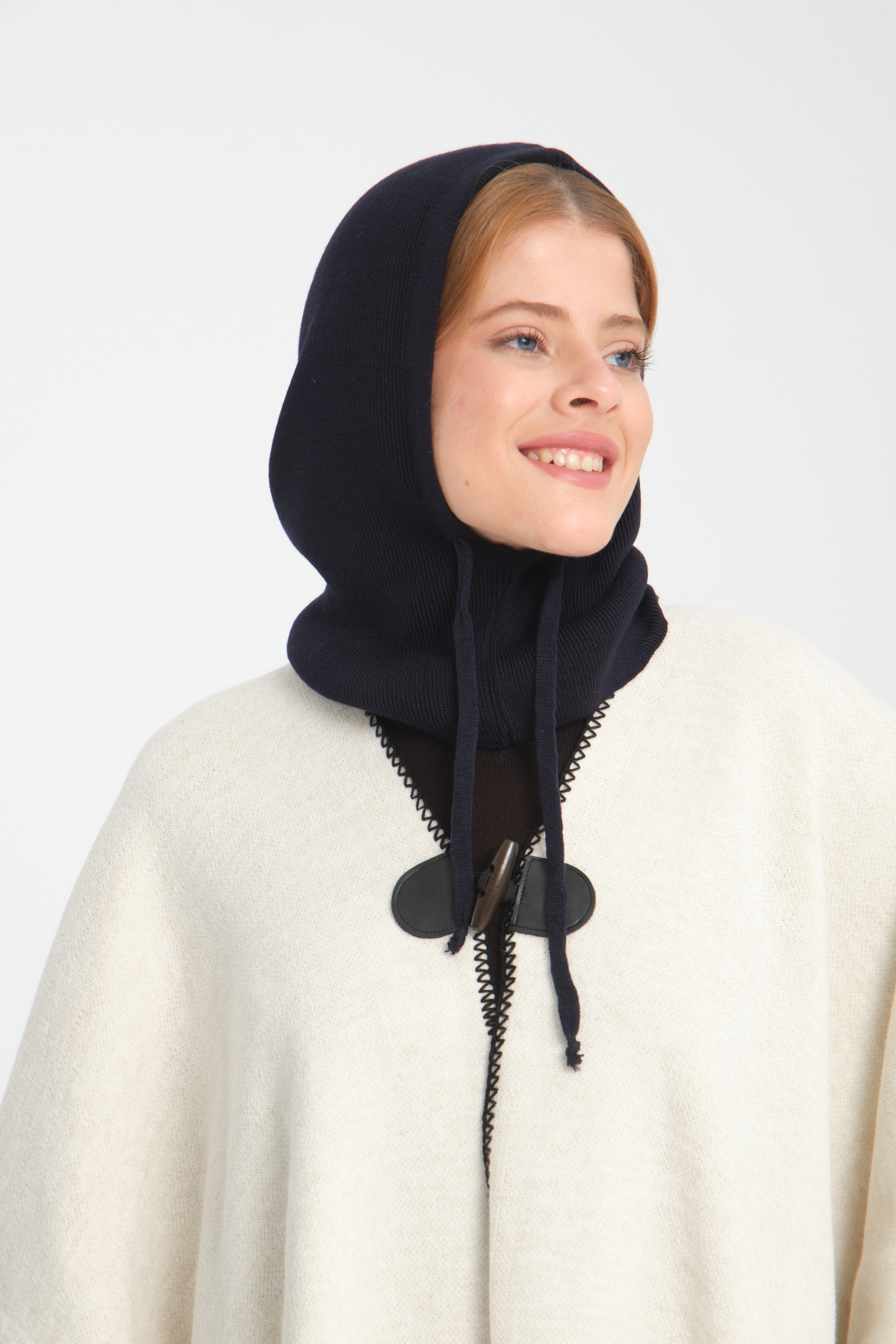 VEGA MODA Ayarlanabilir Triko Başlık, Balaclava, Triko Başlık, Bere, Kapüşonlu Başlık, Triko Örgü Balaclava görsel 6