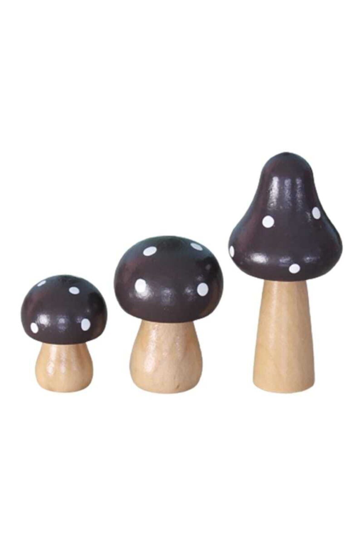 3'lü Mantarlar Teraryum Obje Teraryum Süsleri Saksı Dibi Süsü Teraryum Diorama Malzemeleri