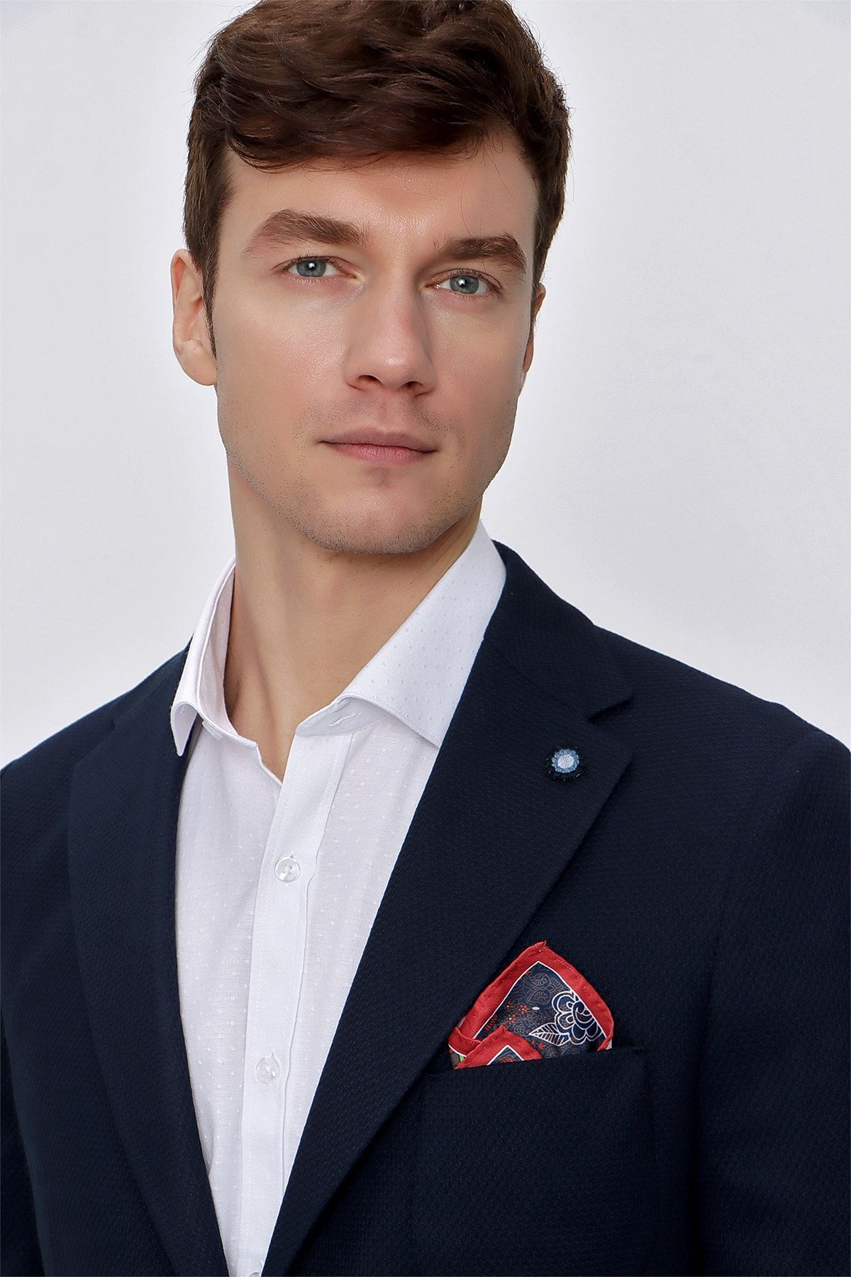 ژاکت مردانه آبی سرمه ای Morven | 23MS002016 اورجینال - تصویر 5