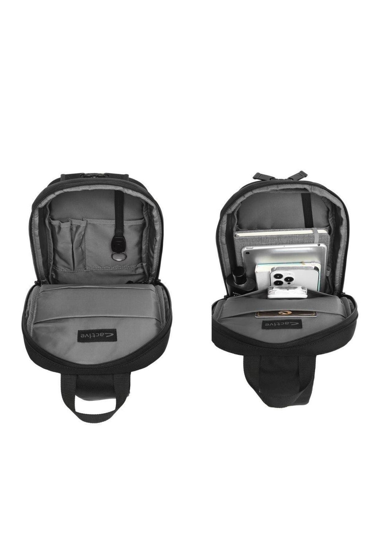 کوله پشتی مردانه خاکستری C-active | 21K-8671- اورجینال - تصویر 5