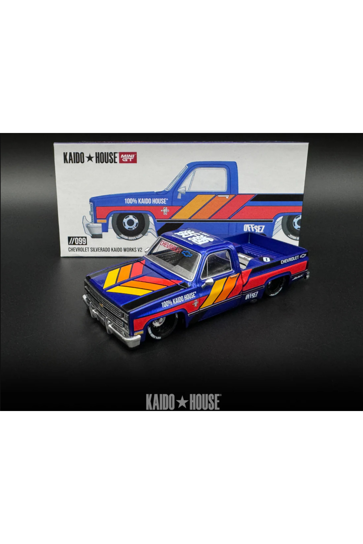mini gt Kaido House Chevrolet Silverado Kaido Works V1 - Fiyatı
