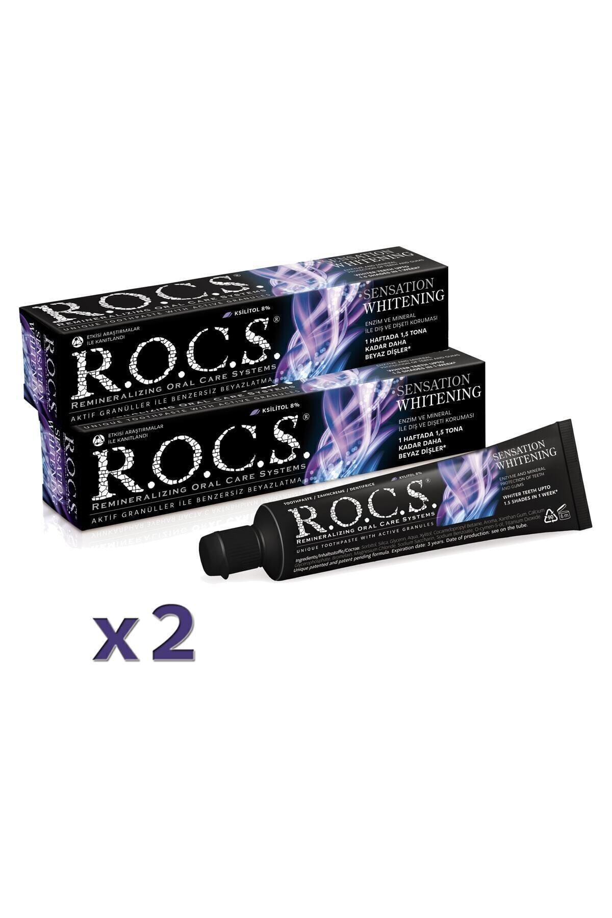 Rocs Sensatıon Whıtenıng Ekstra Beyazlatıcı Diş Macunu 74gr X 2 Adet - 7