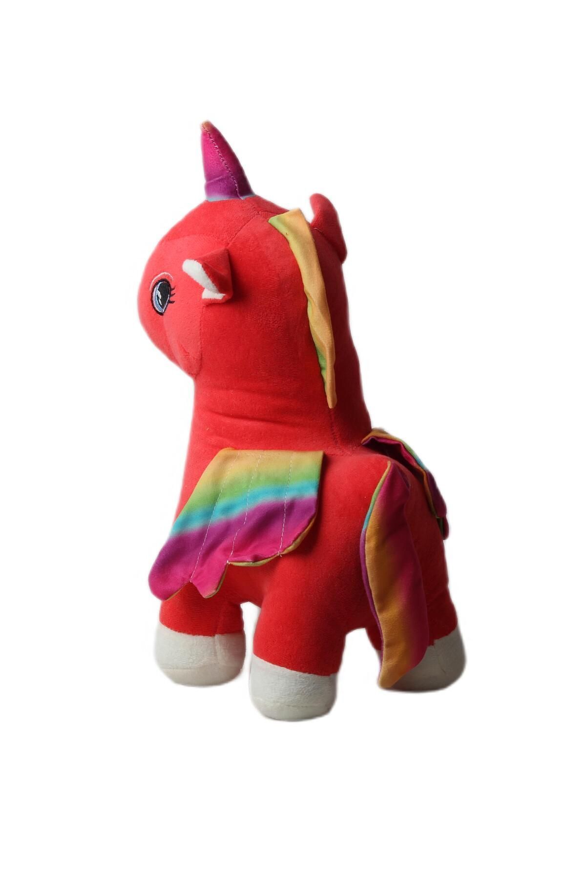 e-life shop-Unicorn Pegasus Horse Figured Plush Toy with Rainbow Pattern Imported Fabric - Sleep & Playmate, Large Size 5