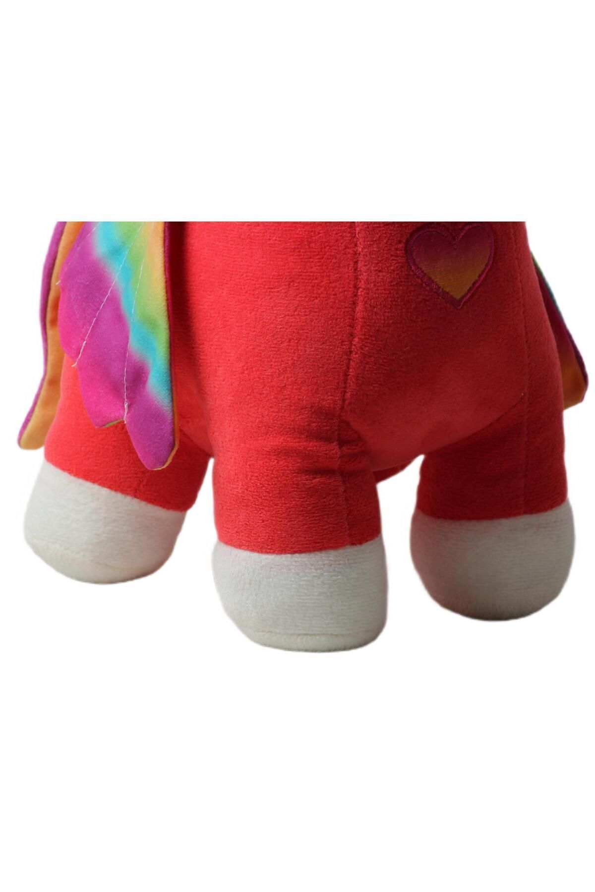 e-life shop-Unicorn Pegasus Horse Figured Plush Toy with Rainbow Pattern Imported Fabric - Sleep & Playmate, Large Size 8
