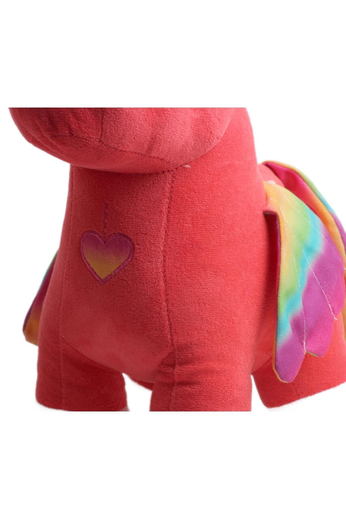 e-life shop-Unicorn Pegasus Horse Figured Plush Toy with Rainbow Pattern Imported Fabric - Sleep & Playmate, Large Size 7