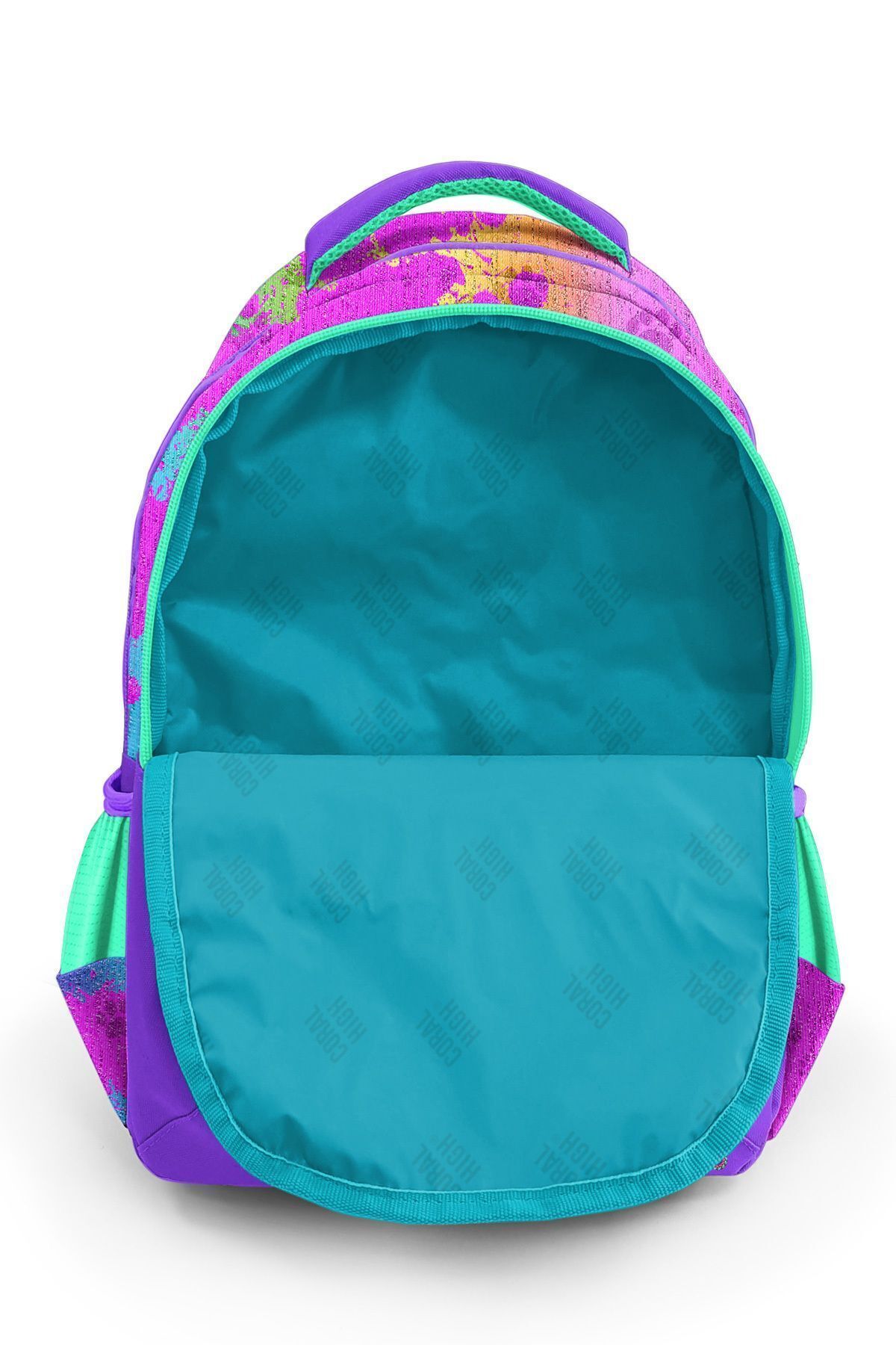 Coral High-Purple Pink Dog Patterned Children's School Bag - 23649 8
