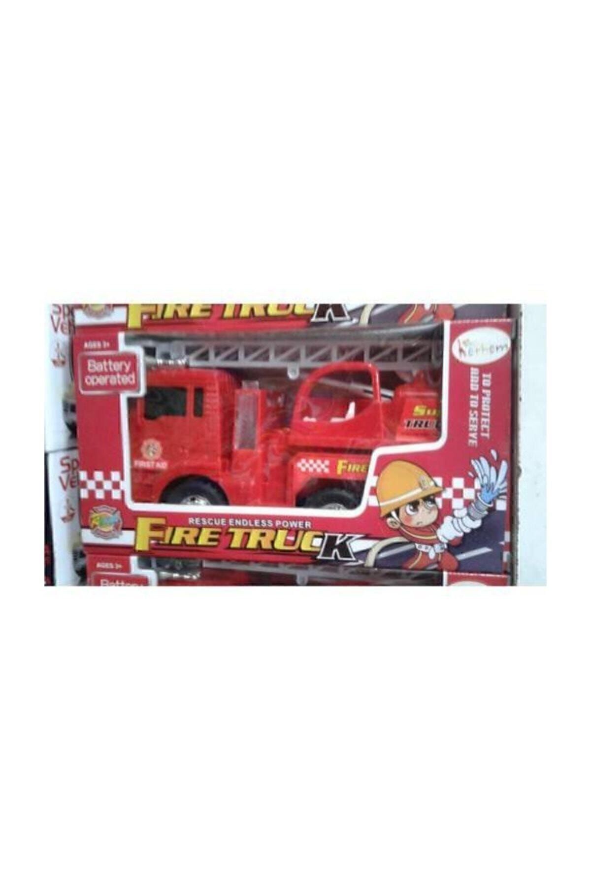 Fire Truck that Can Move the Ladder with Battery Powered Audible Light