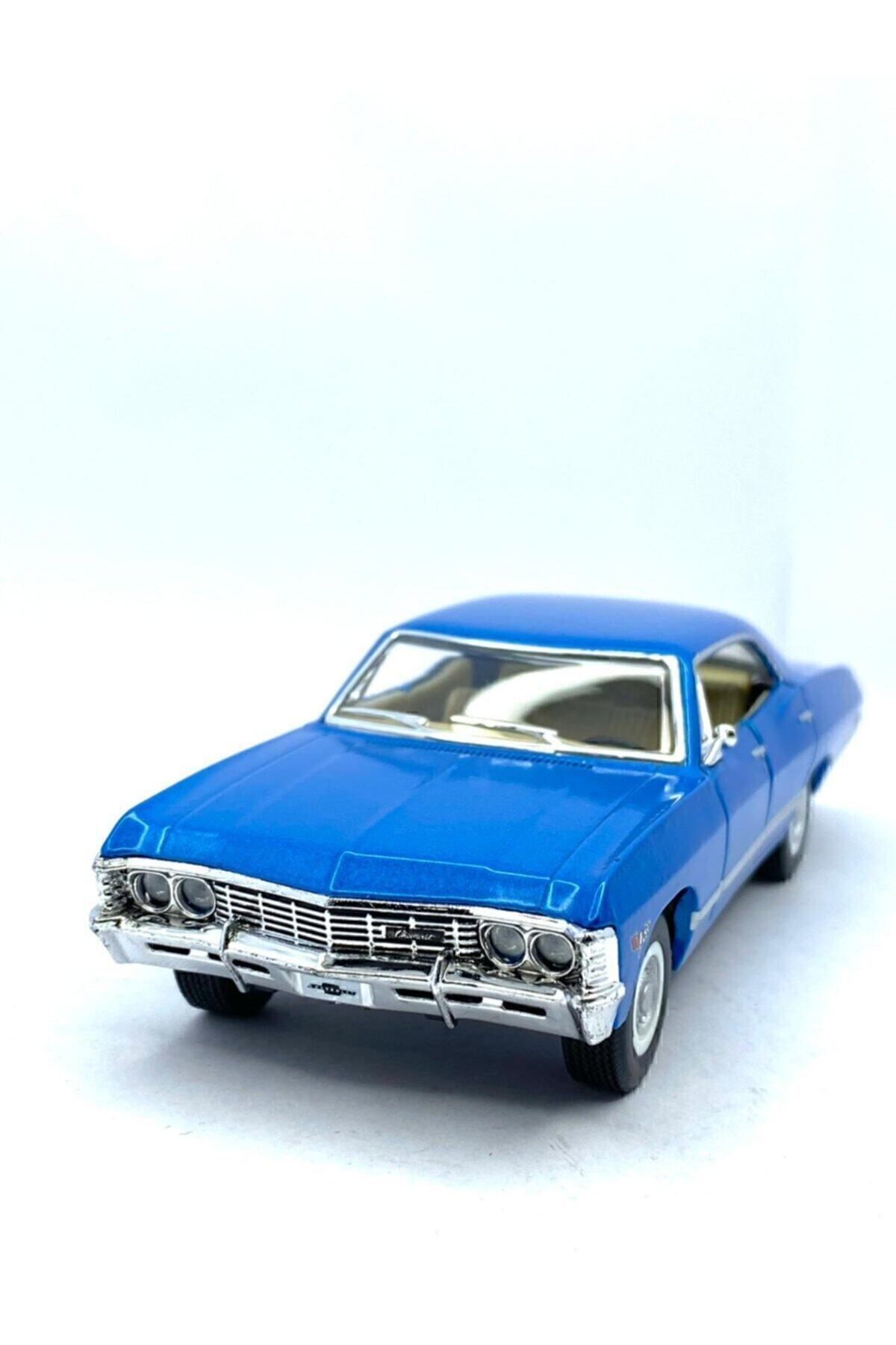 Kinsmart Çek Bırak 1967  Impala ( Mavi )