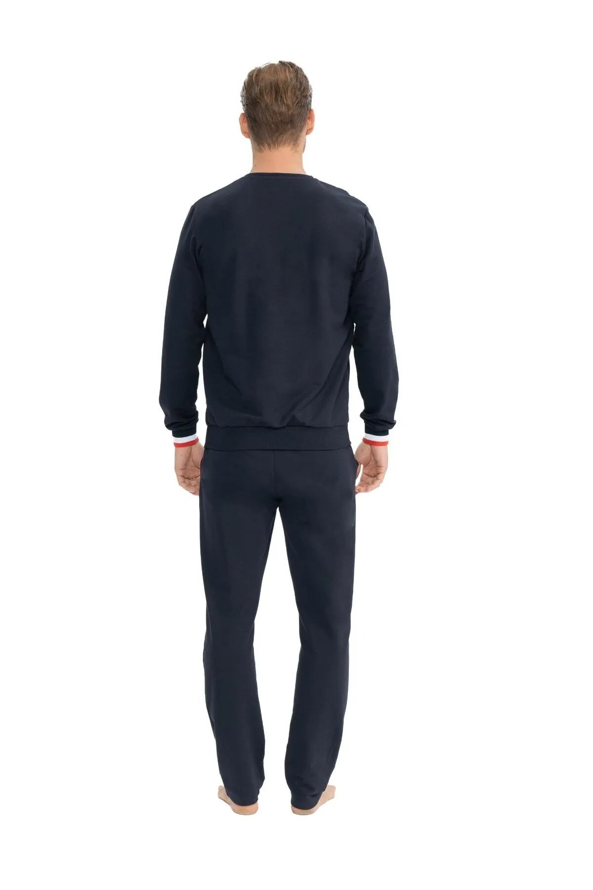 ست پیژامه و لباس خواب مردانه یقه گرد | یو اس پولو U.S. Polo Assn. TYCDFC5674A097AF00 TR - تصویر 4