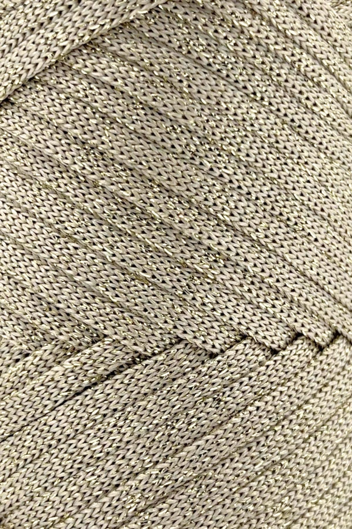 SENSY-200 Gr Macrame Glittered Thread and Bag Thread - Coffee with Milk 2