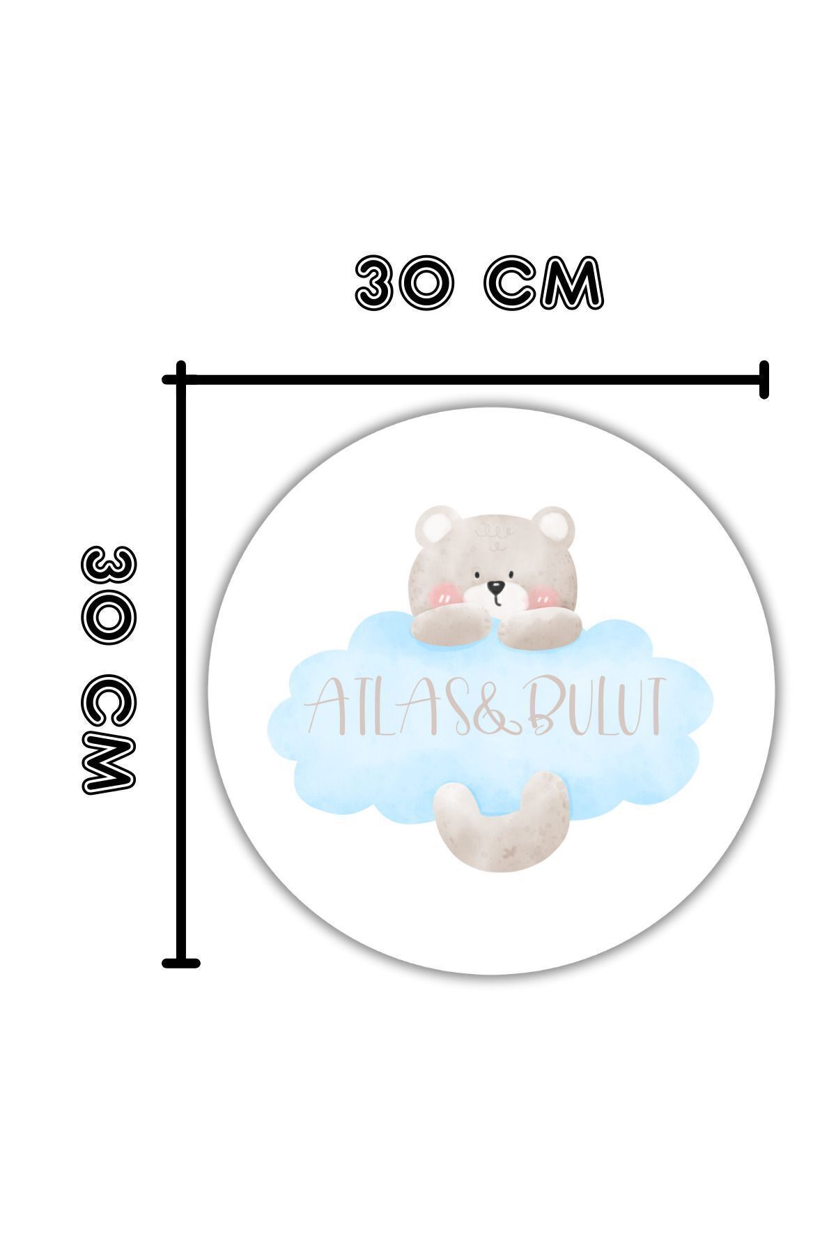 Dormot Home-Modern Door Ornament - Baby and Children's Wall Ornament with Personalized Teddy Bear 8