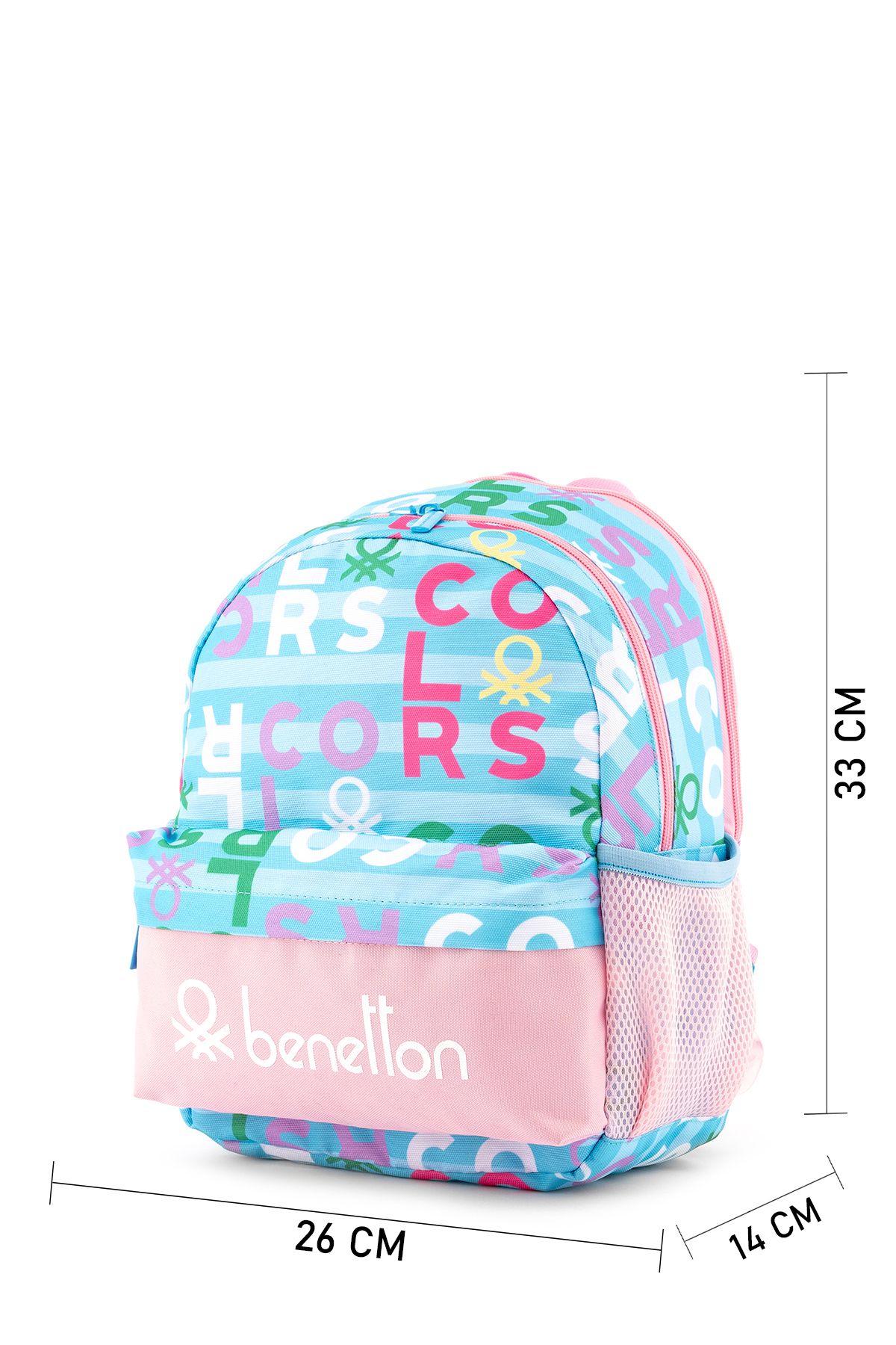 کیف مدرسه دخترانه و بچگانه بشر مهد کودک دختر طرح دار United Colors of Benetton