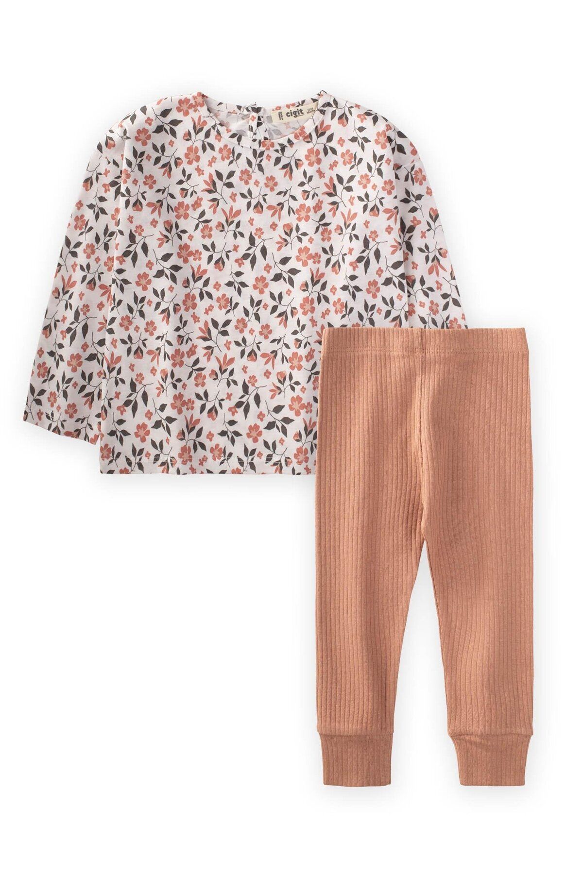 combinaison saisonnière à motifs pour fille 1 8 ans off white