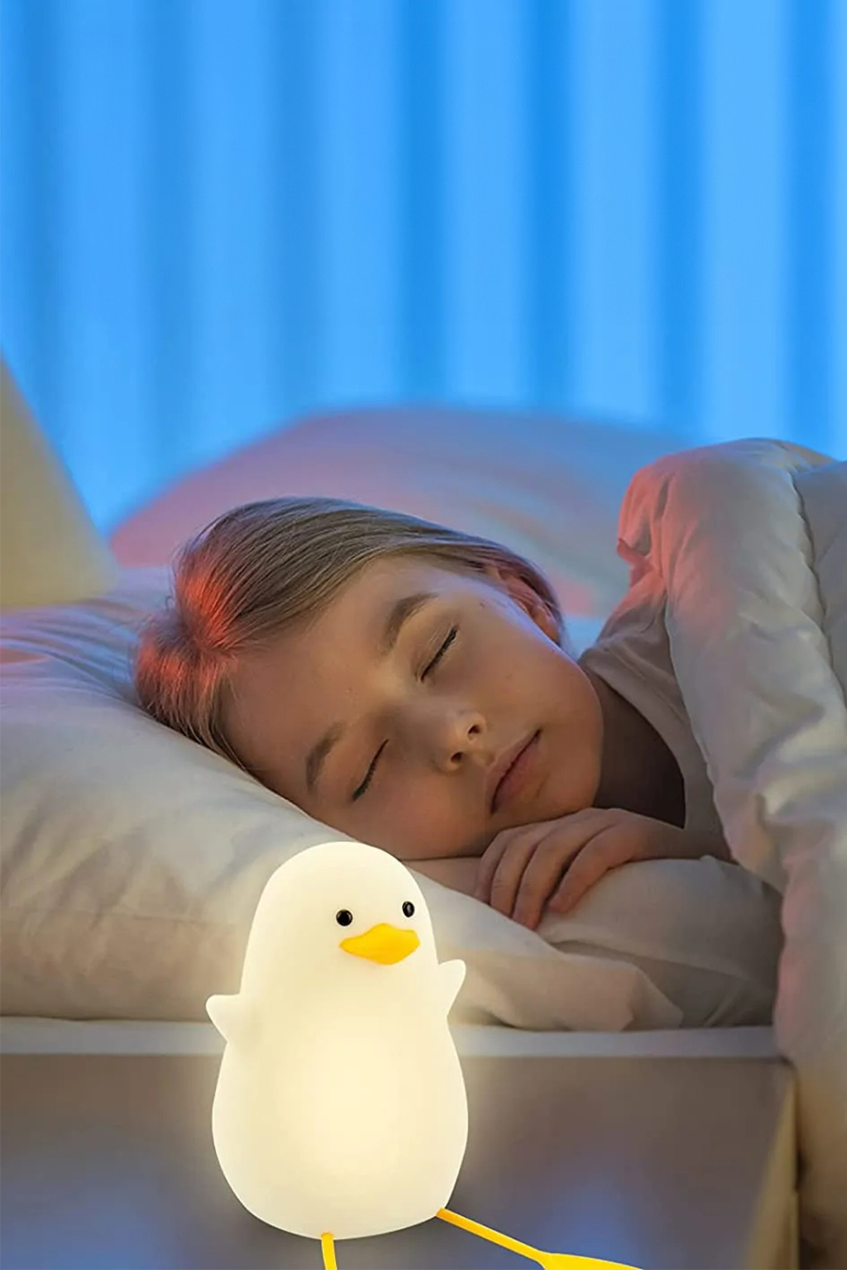 MOBEE Çocuk Bebek Odası Gece Lambası LED Işıklı Sevimli Figürlü Dokunmatik Silikon Pet Şarjlı fotoğrafı 4 (önizleme)