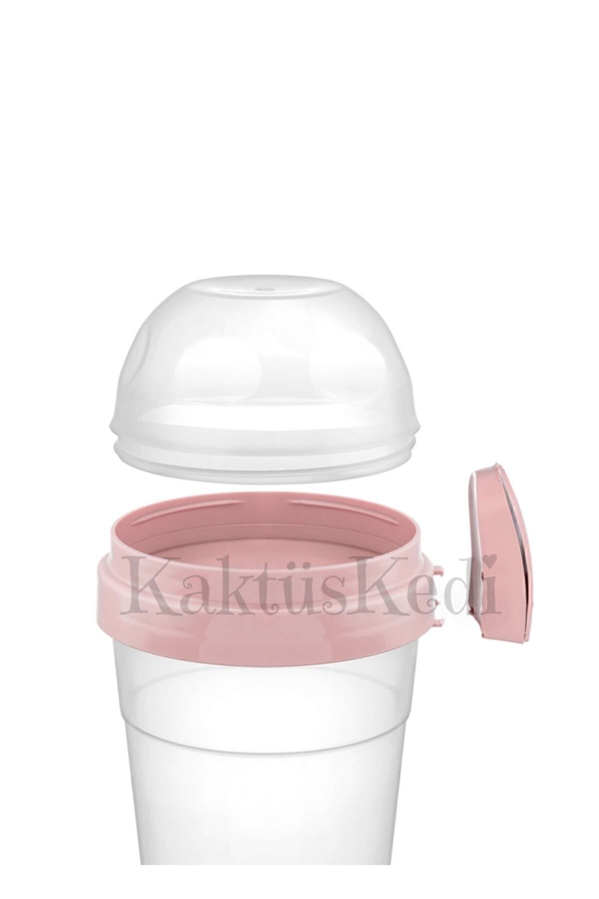KaktüsKedi-Prepar and Go with Lid, Spoon and Fork Diet and Yogurt Container Food Storage Container Powder 4