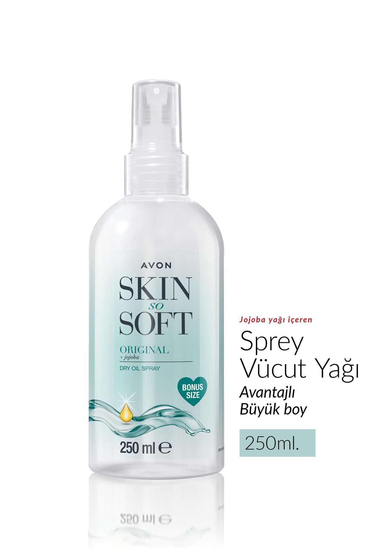 اسپری بدن Skin So Soft Original Dry Oil 250 ml. Avon