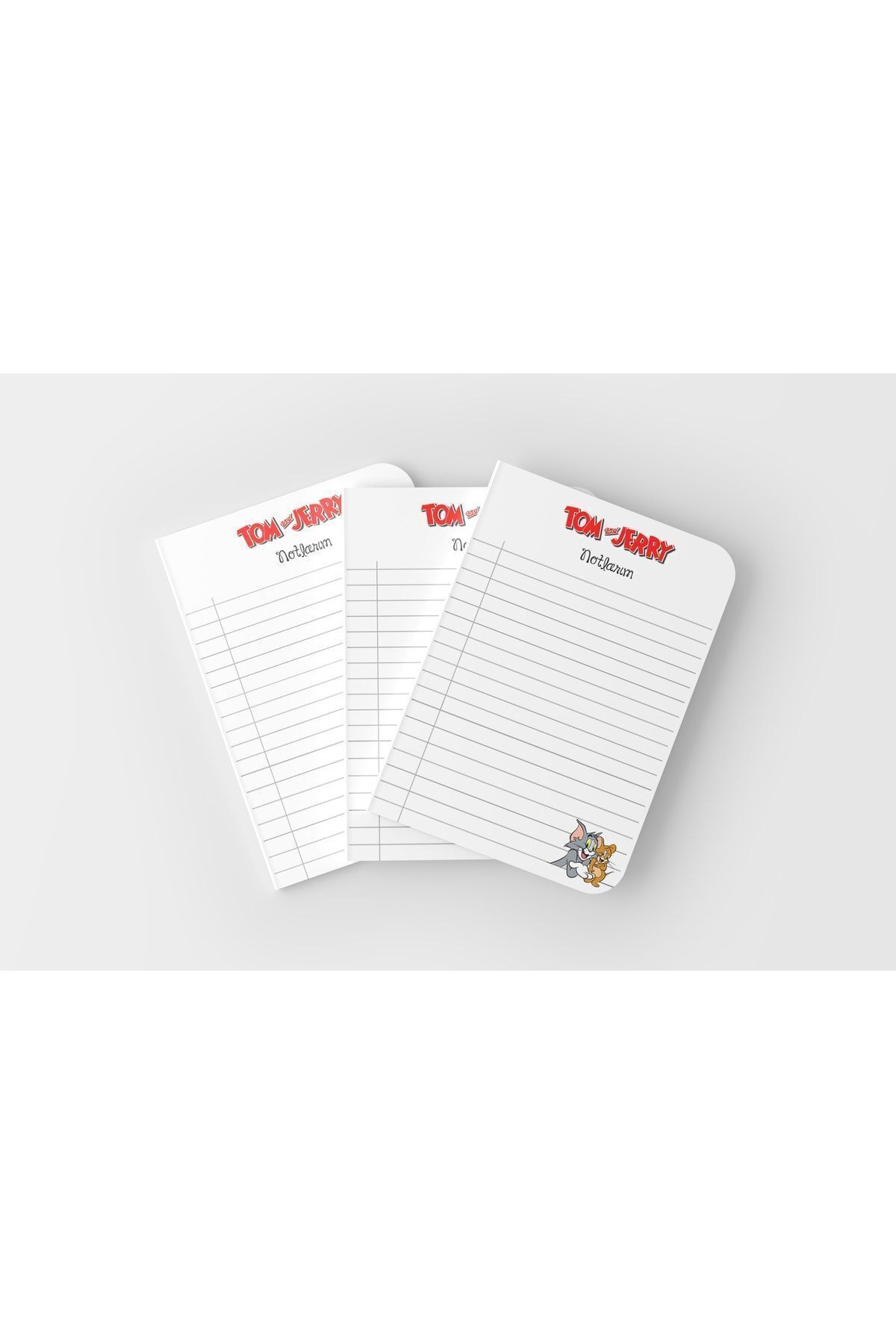 Srctech-Tom and Jerry 3-Pack Striped Notepad A4/A5/A6 Sizes 2