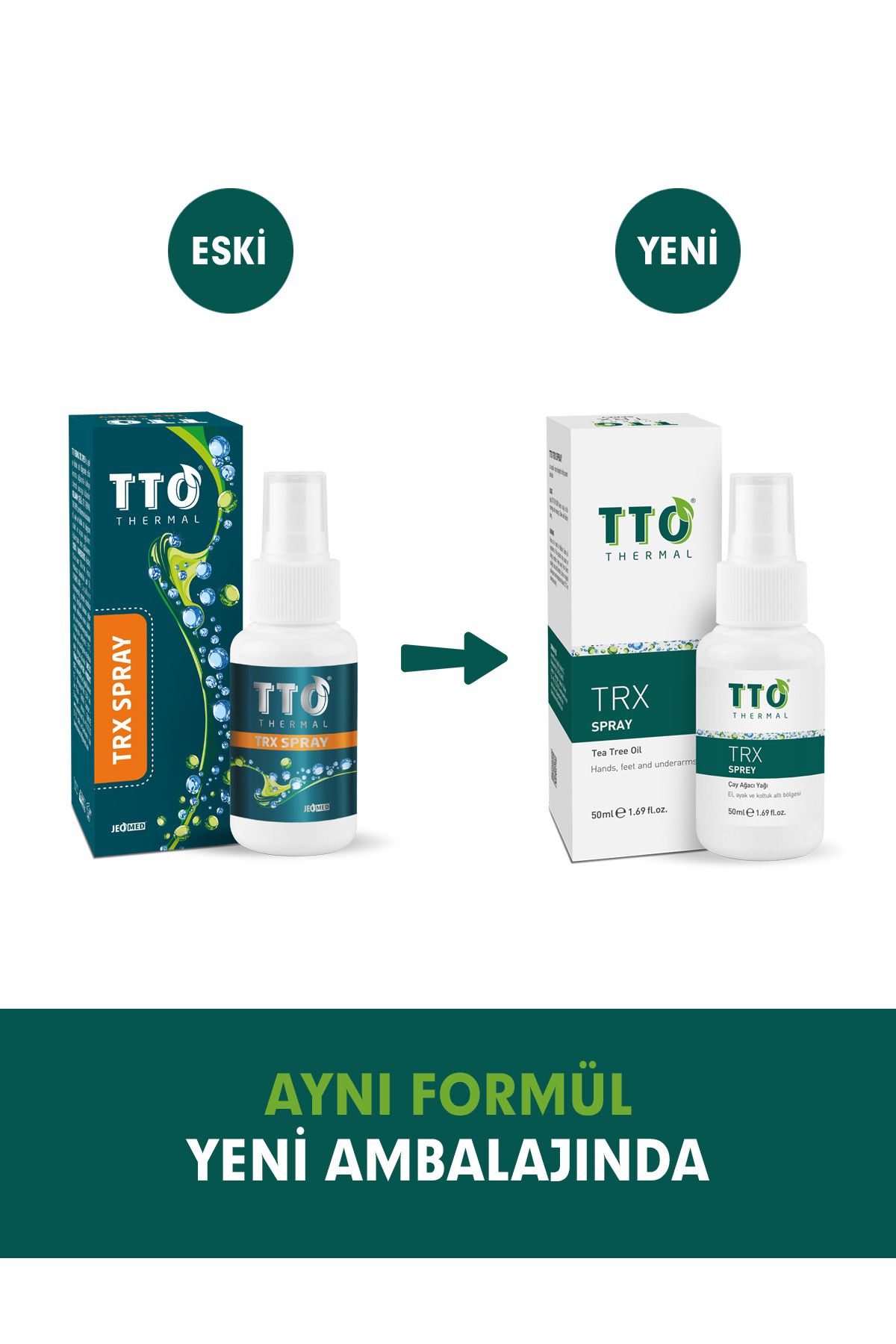 اسپری Trx 50 میلی لیتر ضد تعریق (روغن درخت چای) Tto