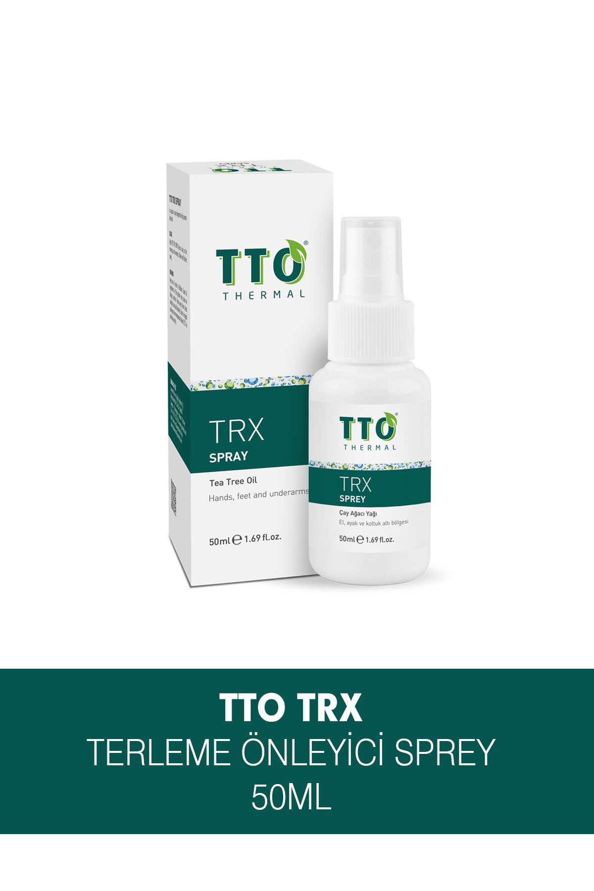 Trx Sprey 50 ml Terleme Önleyici (ÇAY AĞACI YAĞI / TEA TREE OIL)