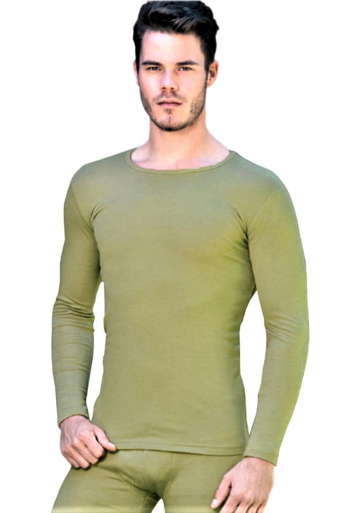 Momslab Top Termic Pentru Bărbați Kaki Masculin - 2XL