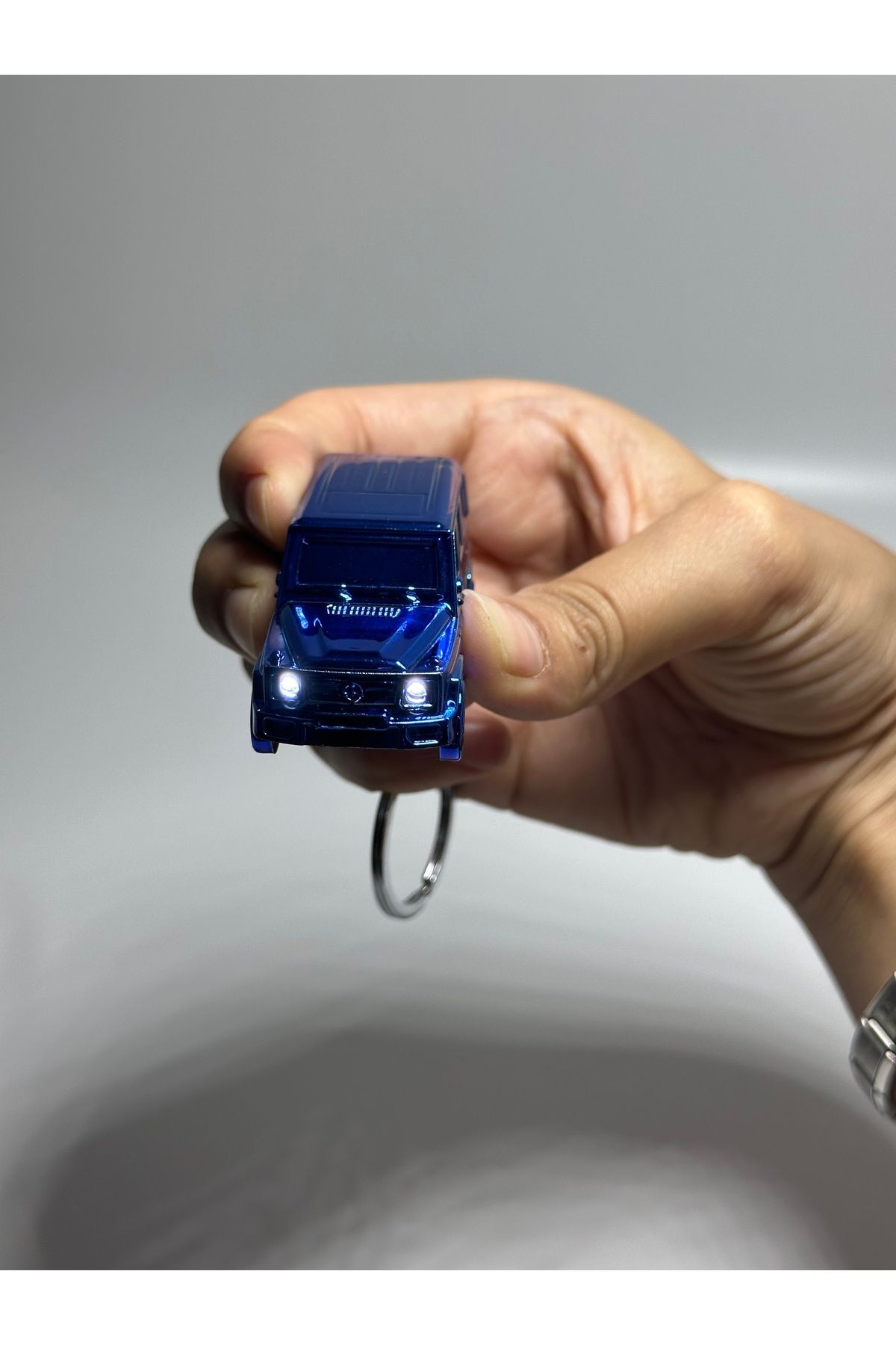 Şarjlı Araba Modeli Led Işıklı Anahtarlık Çakmak - 3
