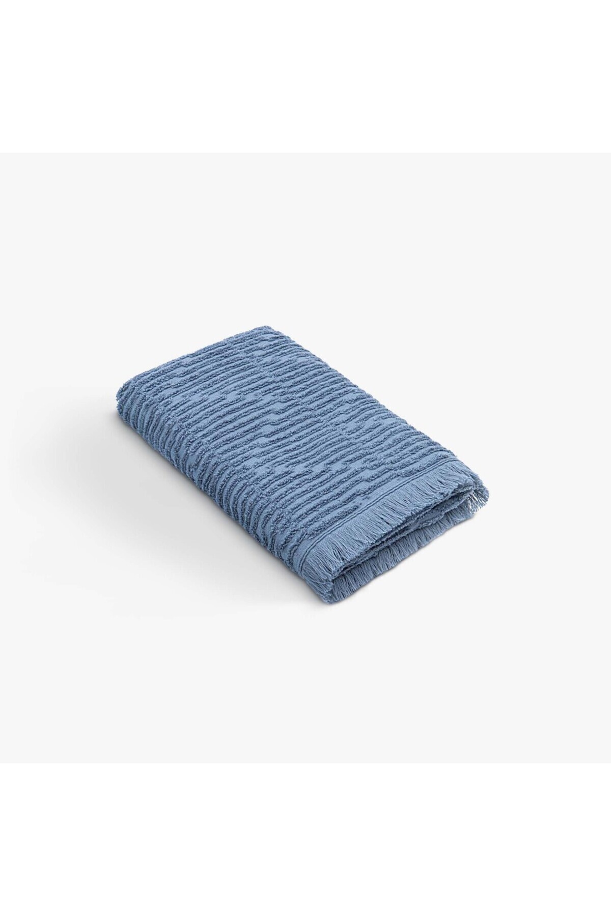 Anisa Hand Face Towel 100% Cotton Combed Cotton Jacquard Blue 50x90 Cm