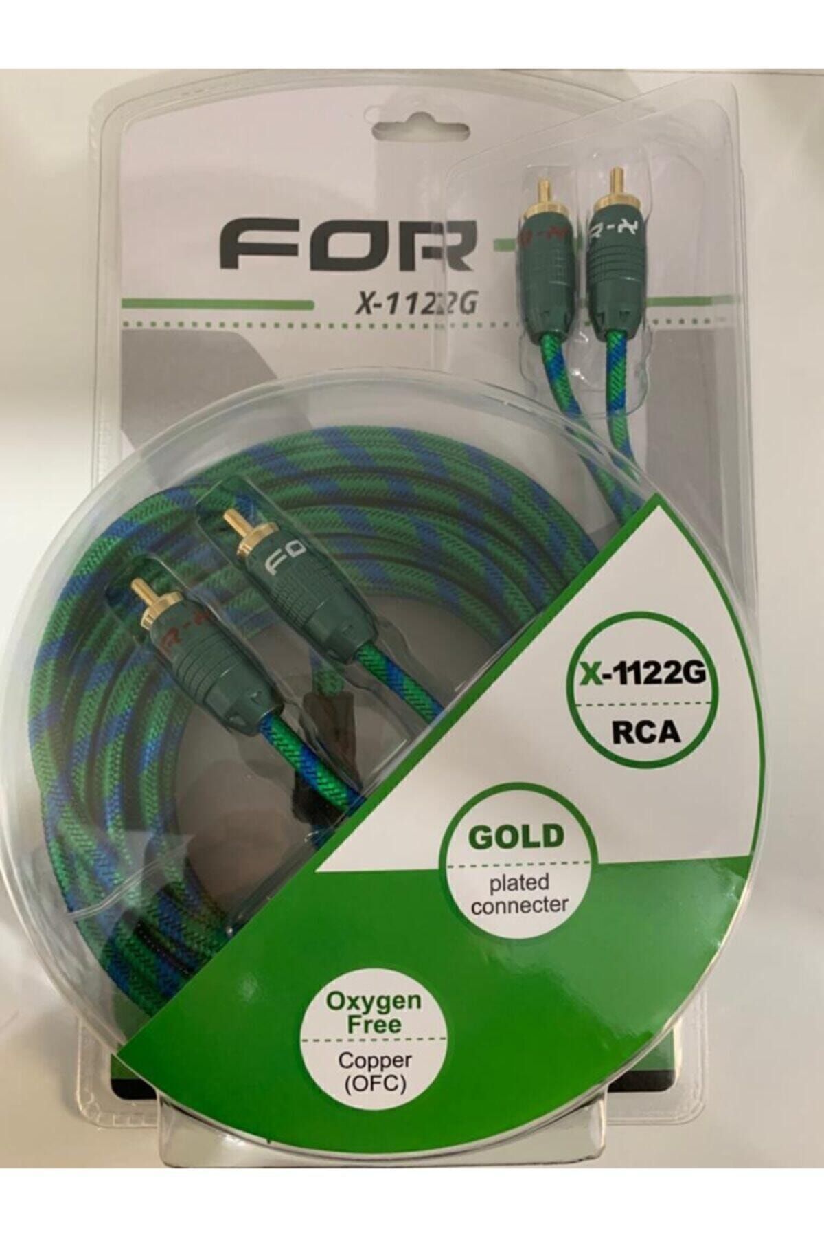 For-X Profesyonel Oto Teyp Rca Kablosu X-1122g