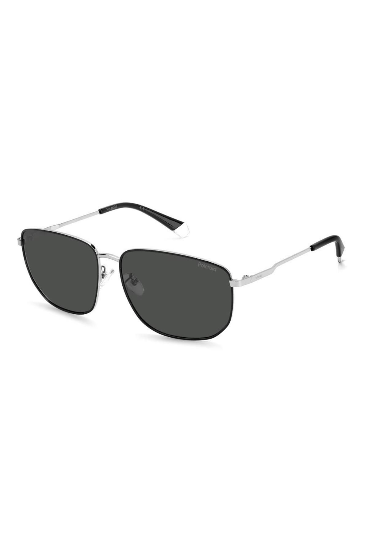 عینک آفتابی نقره‌ای مردانه پولاریزه Pld 2120 g s 84j M9 Polaroid
