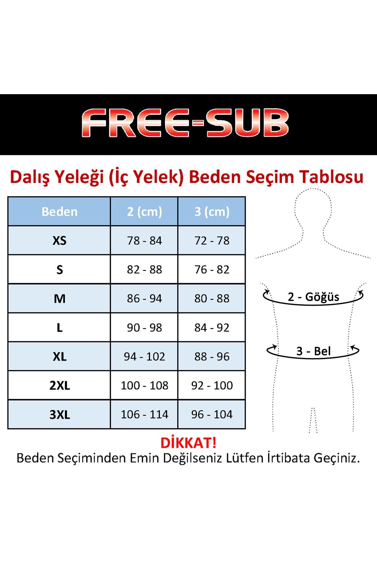 لوازم جانبی غواصی مشکی Free Sub جلیقه صاف 3 میلی متری داخلی Free-Sub