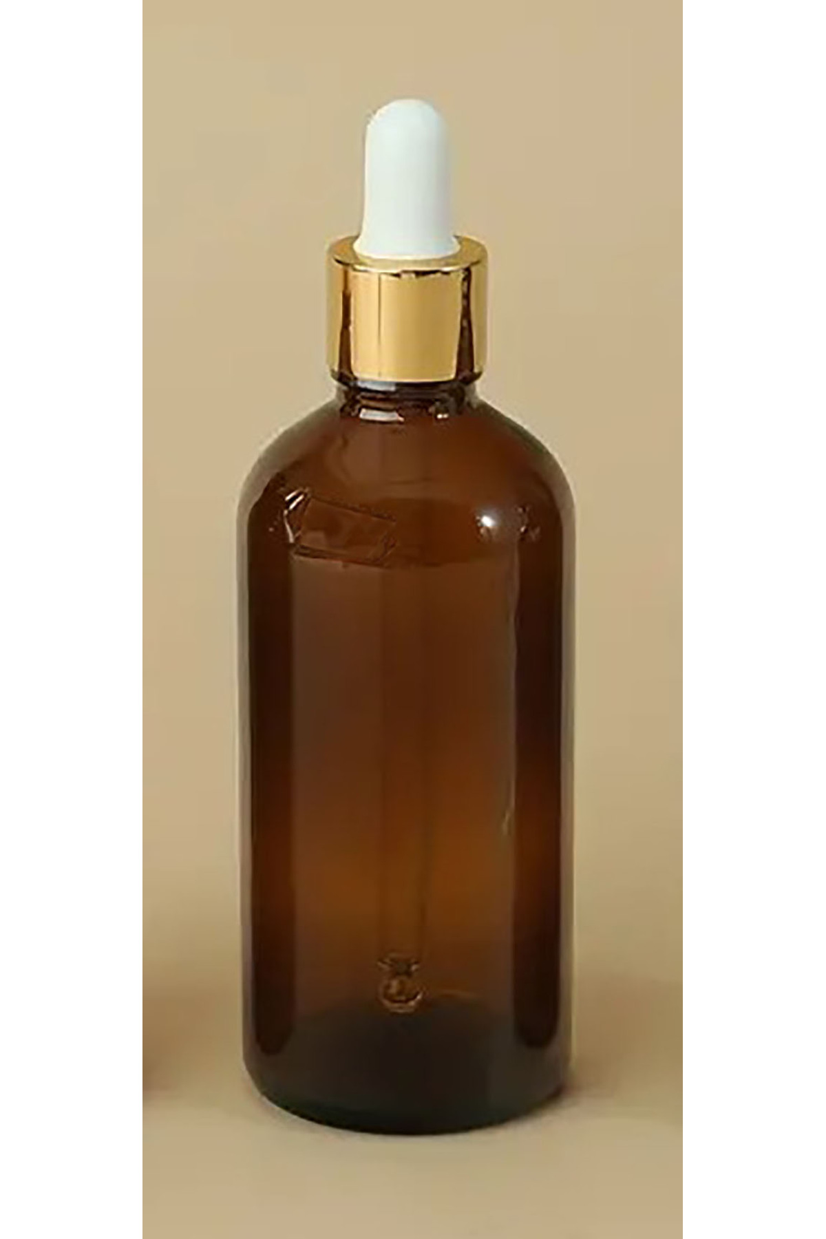 wellLine 100 Cc Cam Damlalıklı Amber Şişe [100 Cc=100ml X 6 Adet] / Ecza Şişesi / Dropper Şişe