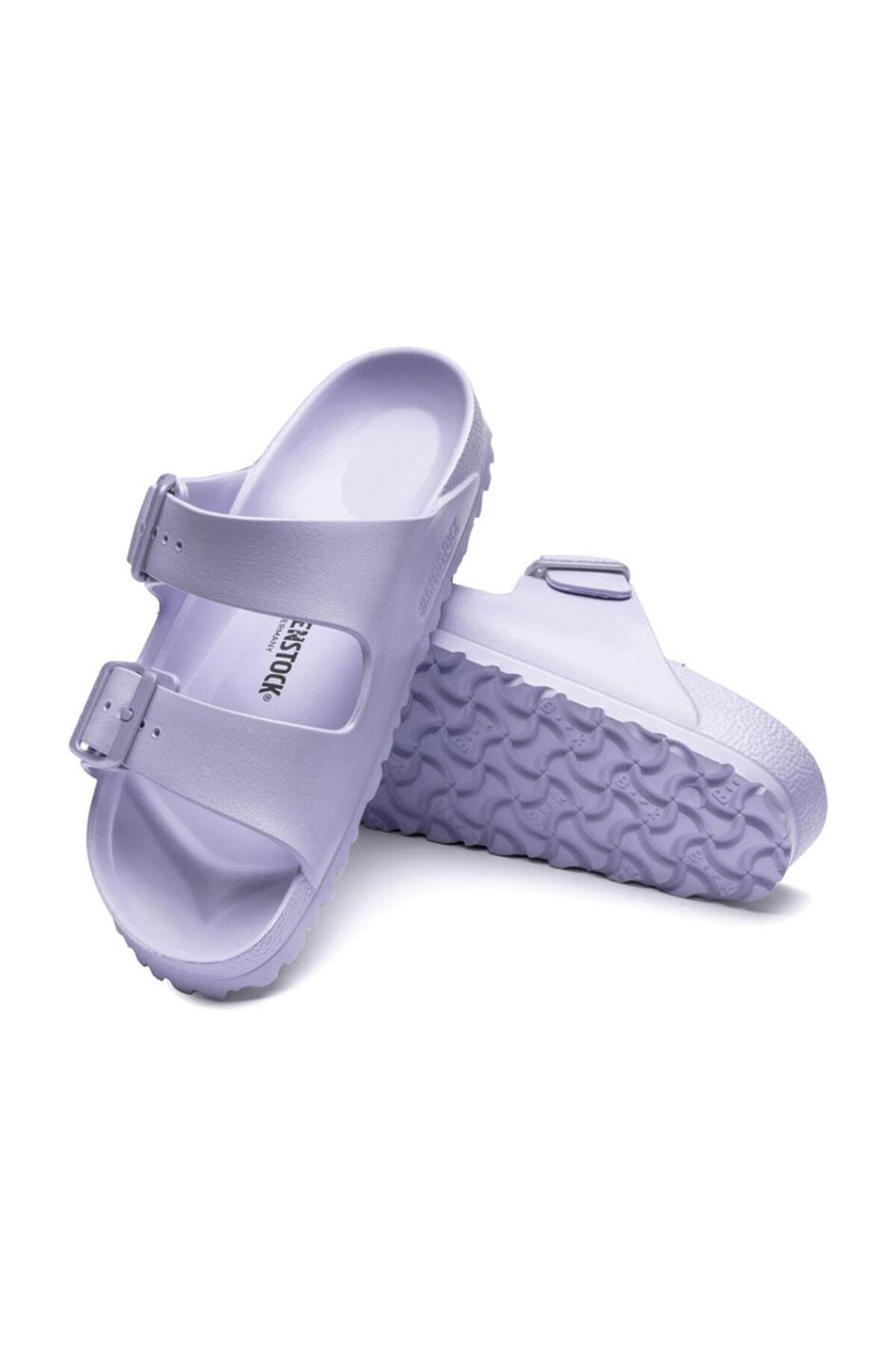 دمپایی بیرکن استاک زنانه اوا بنفش  راسته      کژوال/روزمره | Birkenstock TYC15A742FCF8A3C60 AL - تصویر 2