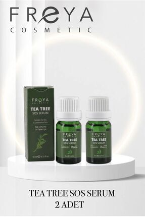 FREYACOSMETIC Çay Ağacı Yağı Sos Serum- Tea Tree Serum 2 Adet 10ml Sivilce Si...