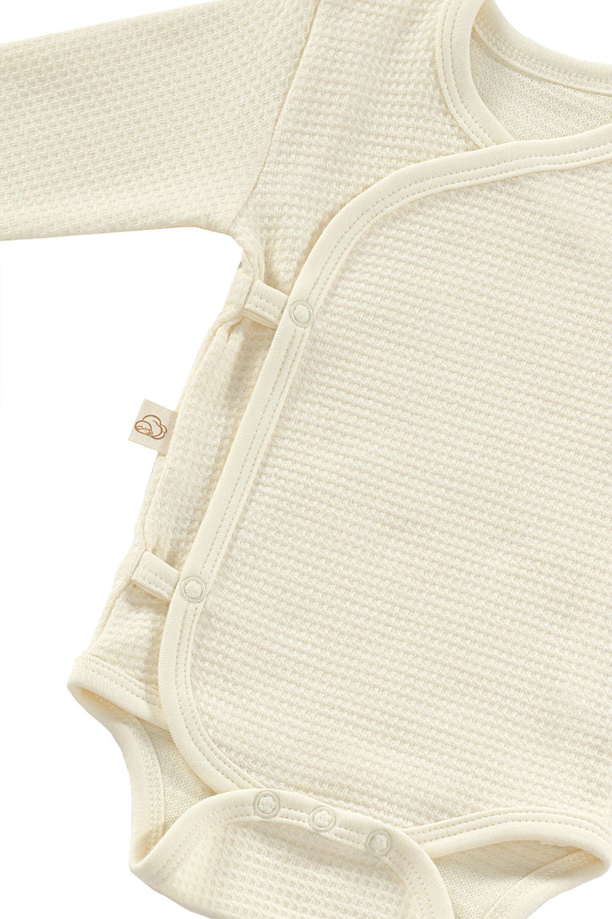 tinylamb Honey Beetle Organik Pamuk Yenidoğan Mini Hastane Çıkış Seti-krem fotoğrafı 3 (önizleme)