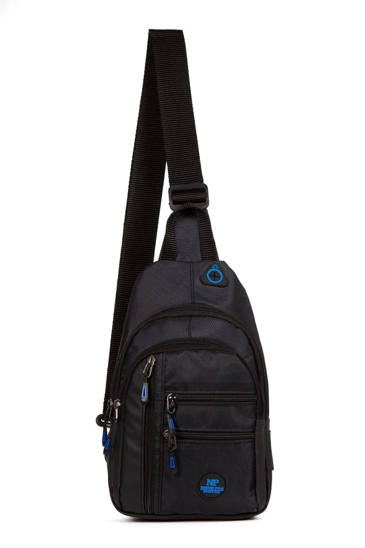Meha Clup Quatro Kumaş Kulaklı Ve Usb Çıkışlı Bel Omuz Çantası BodyBag Freebag Su Geçirmez (18X28CM)