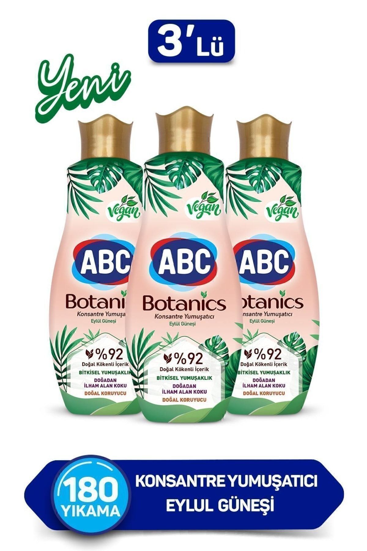 ABC Konsantre Yumuşatıcı Botanıcs Eylül Güneşi 1440 Mlx3 Adet