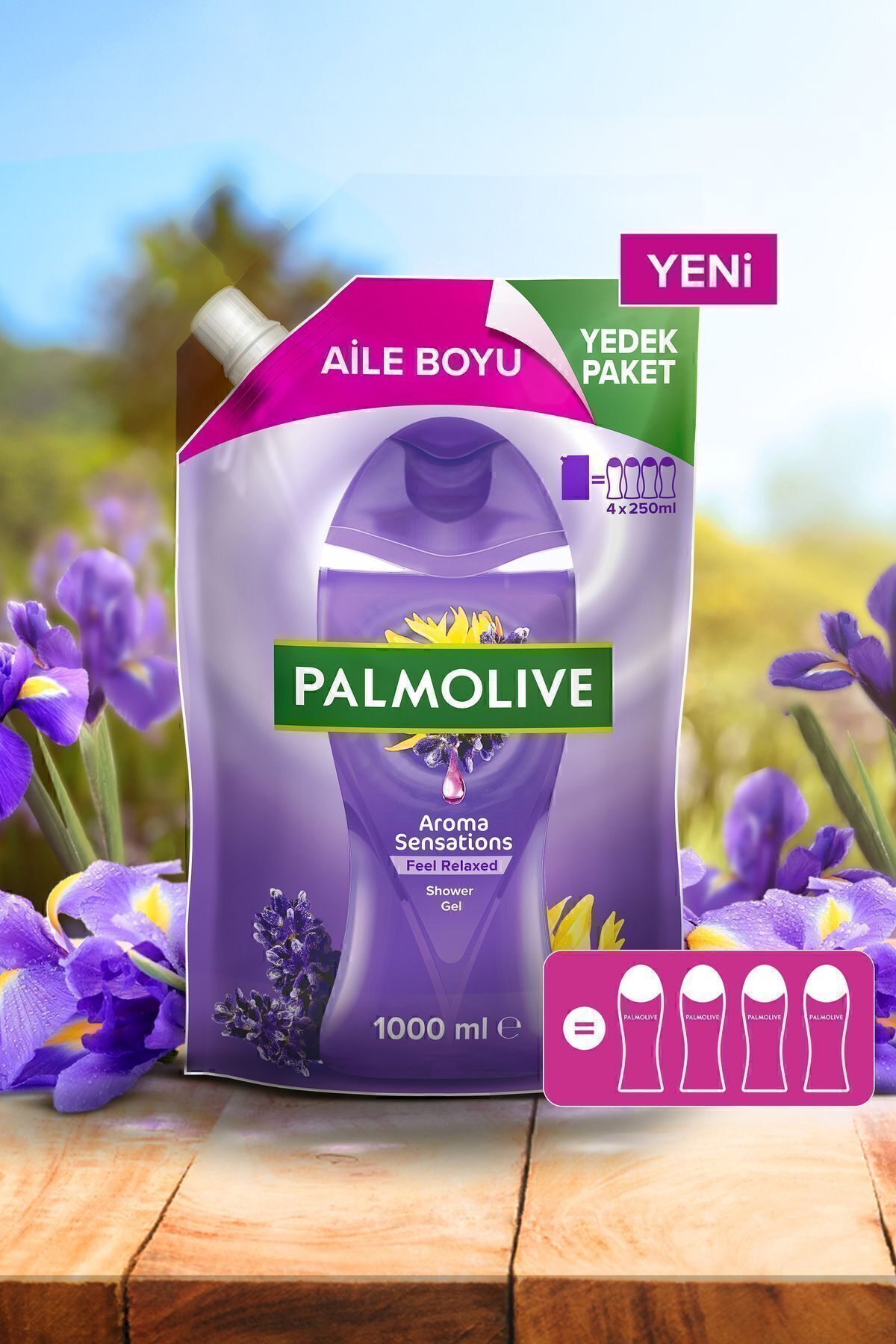 ژل دوش آروماتیک آروماتیک حس آرامش بخش 1000 میلی لیتر Palmolive