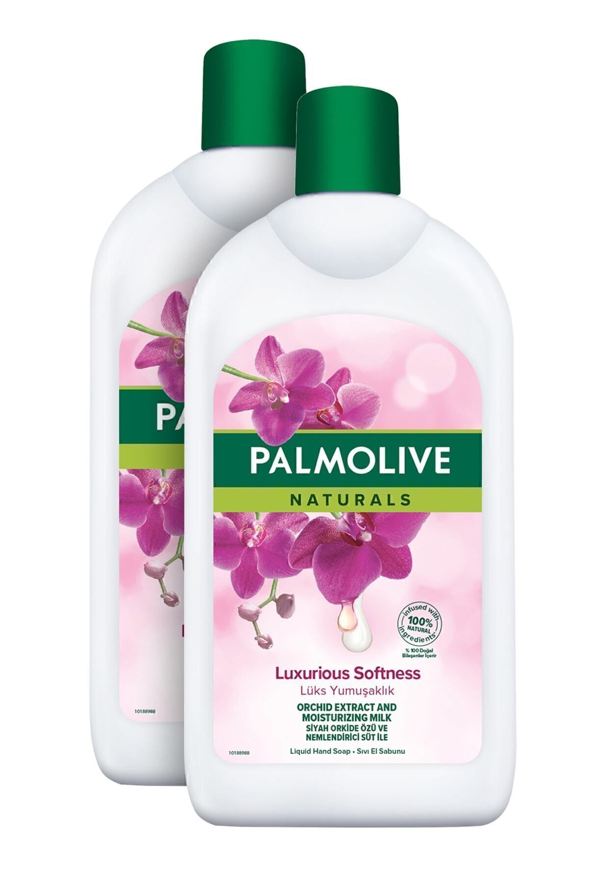 صابون مایع دست مرطوب کننده نرمی طبیعی ارکیده سیاه 2 x 700 میلی لیتر Palmolive