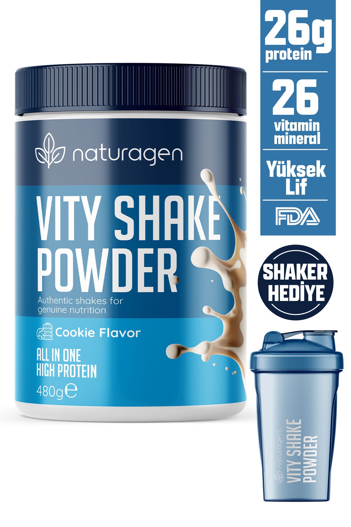Naturagen-Fda Approved Protein Food Powder Cookie Shaker - Gift 1